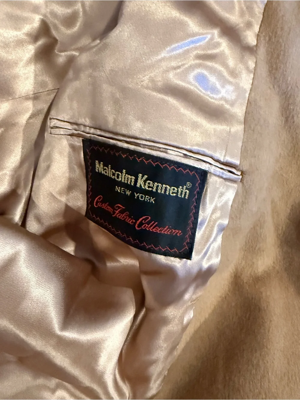 Malcom Kenneth Vintage 100% Monogolian Camel Wool Overcoat Mens
